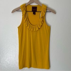 Even Ruffle Neck Racerback Top - Size S